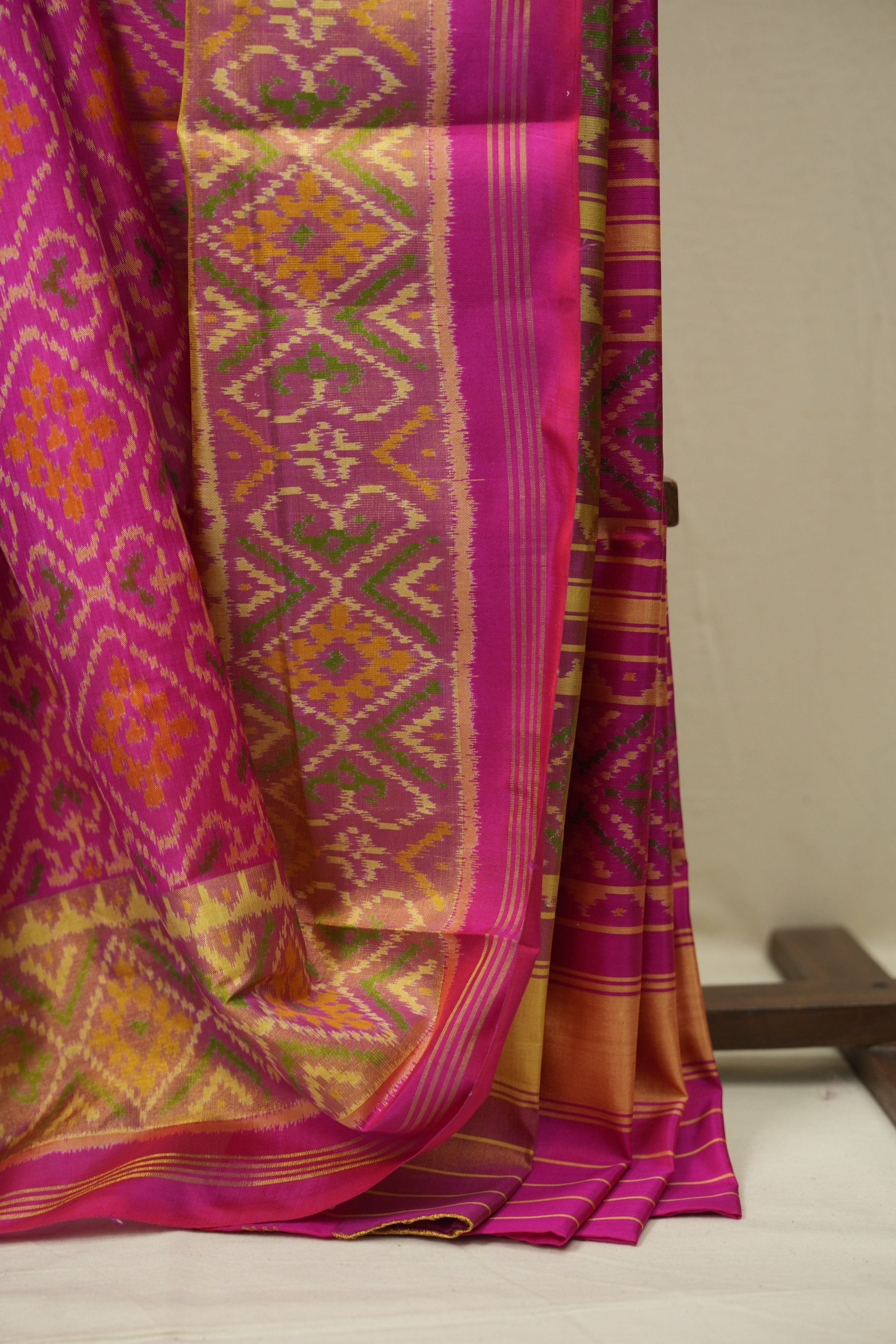 Rani Pink Rajkot Patola Silk Saree - SRRPRPSS648