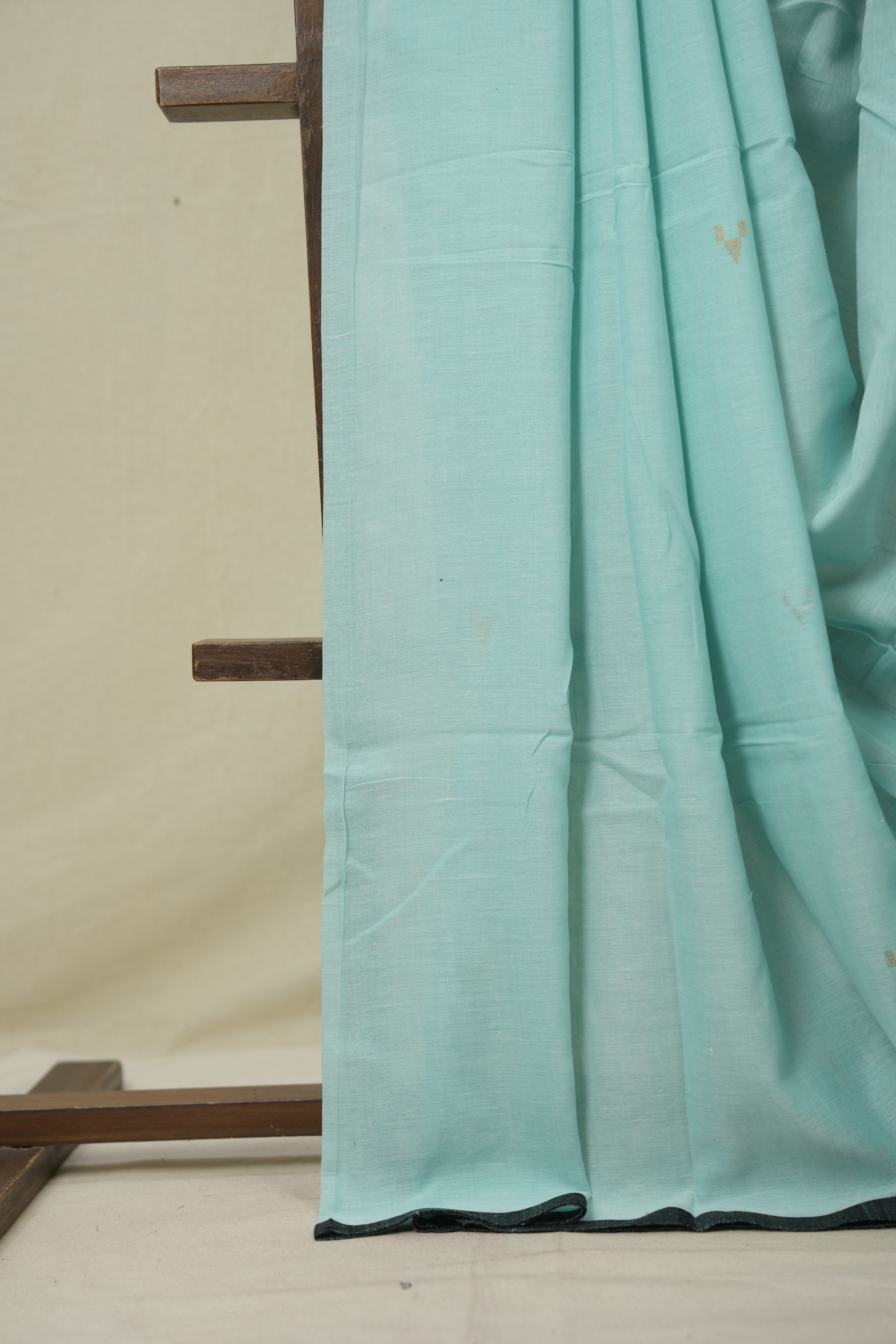 Aqua Bengal Mul Cotton Saree - SRABMCS071