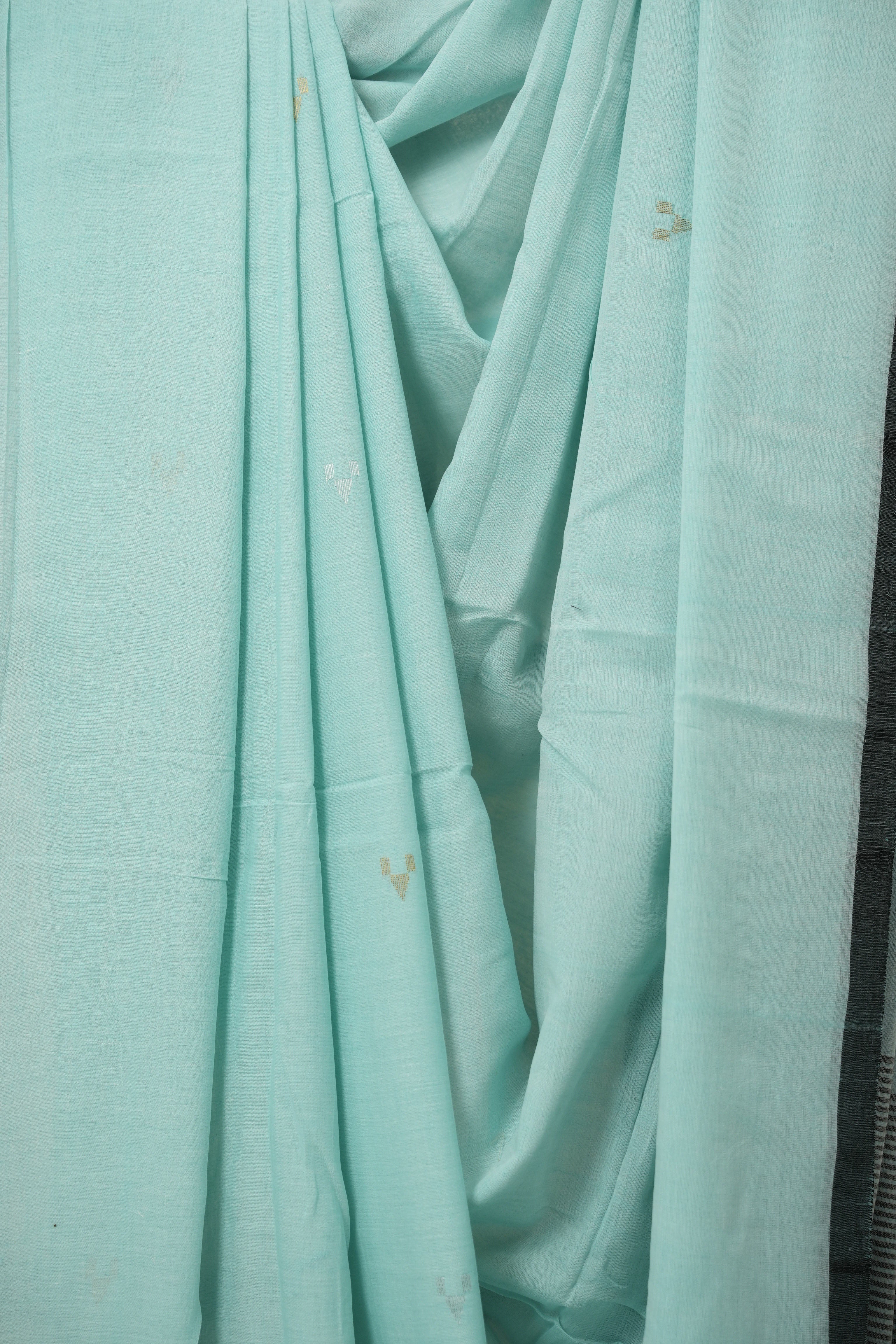 Aqua Bengal Mul Cotton Saree - SRABMCS071