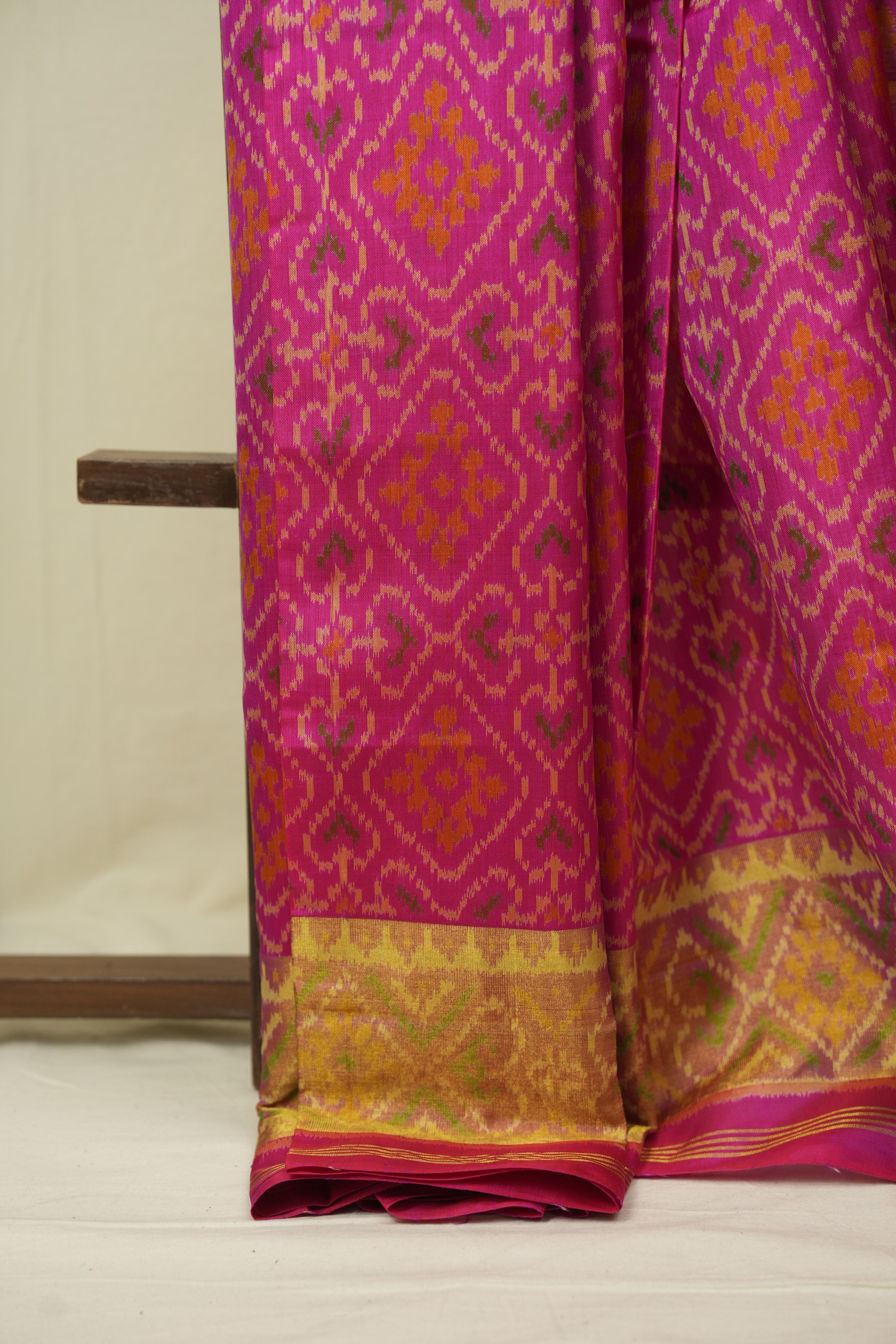 Rani Pink Rajkot Patola Silk Saree - SRRPRPSS648