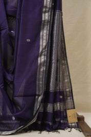 Purple Maheshwari Saree - SRPMS1142