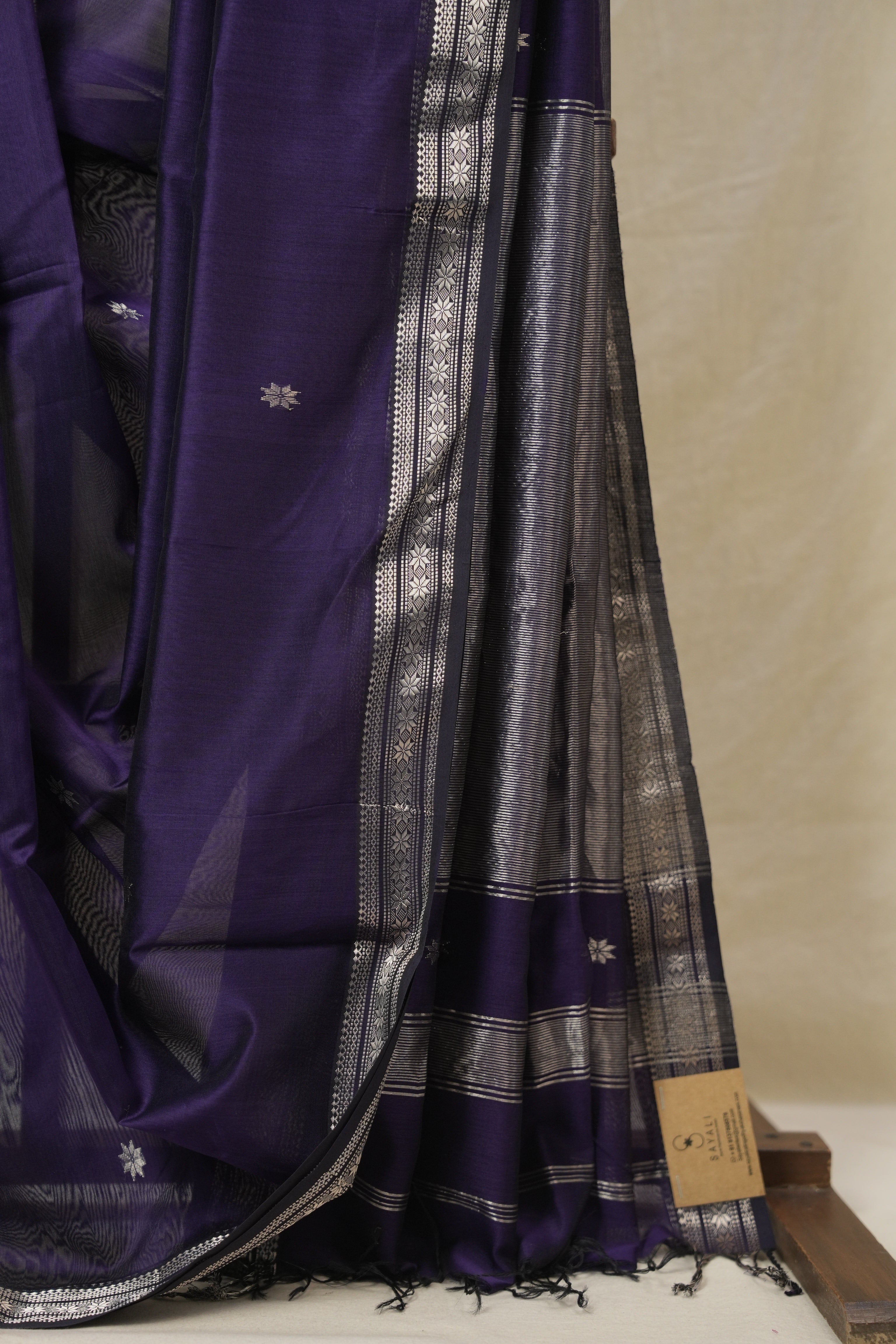 Purple Maheshwari Saree - SRPMS1142