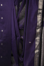 Purple Maheshwari Saree - SRPMS1142