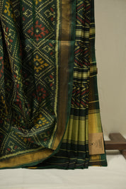 Green Rajkot Patola Silk Saree - SRGRPSS647