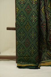 Green Rajkot Patola Silk Saree - SRGRPSS647