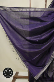 Purple Maheshwari Saree - SRPMS1142