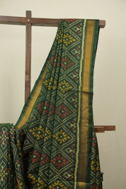Green Rajkot Patola Silk Saree - SRGRPSS647