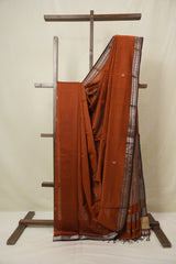 Orange Maheshwari Saree - SROMS1143