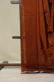 Orange Maheshwari Saree - SROMS1143