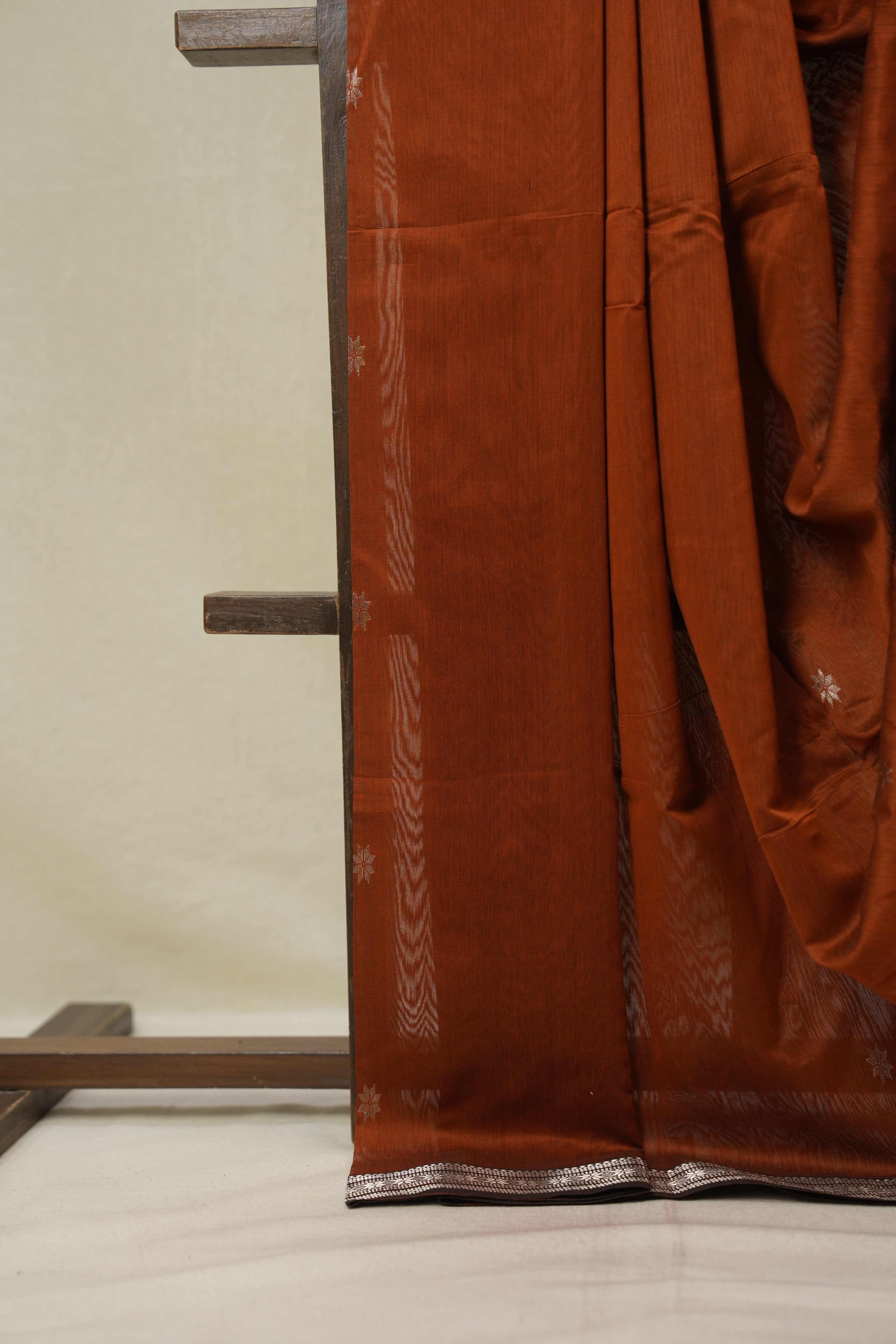 Orange Maheshwari Saree - SROMS1143