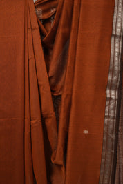Orange Maheshwari Saree - SROMS1143