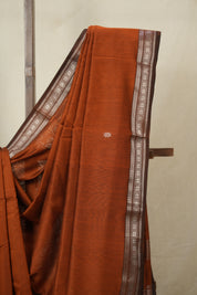 Orange Maheshwari Saree - SROMS1143
