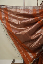 Orange Maheshwari Saree - SROMS1143