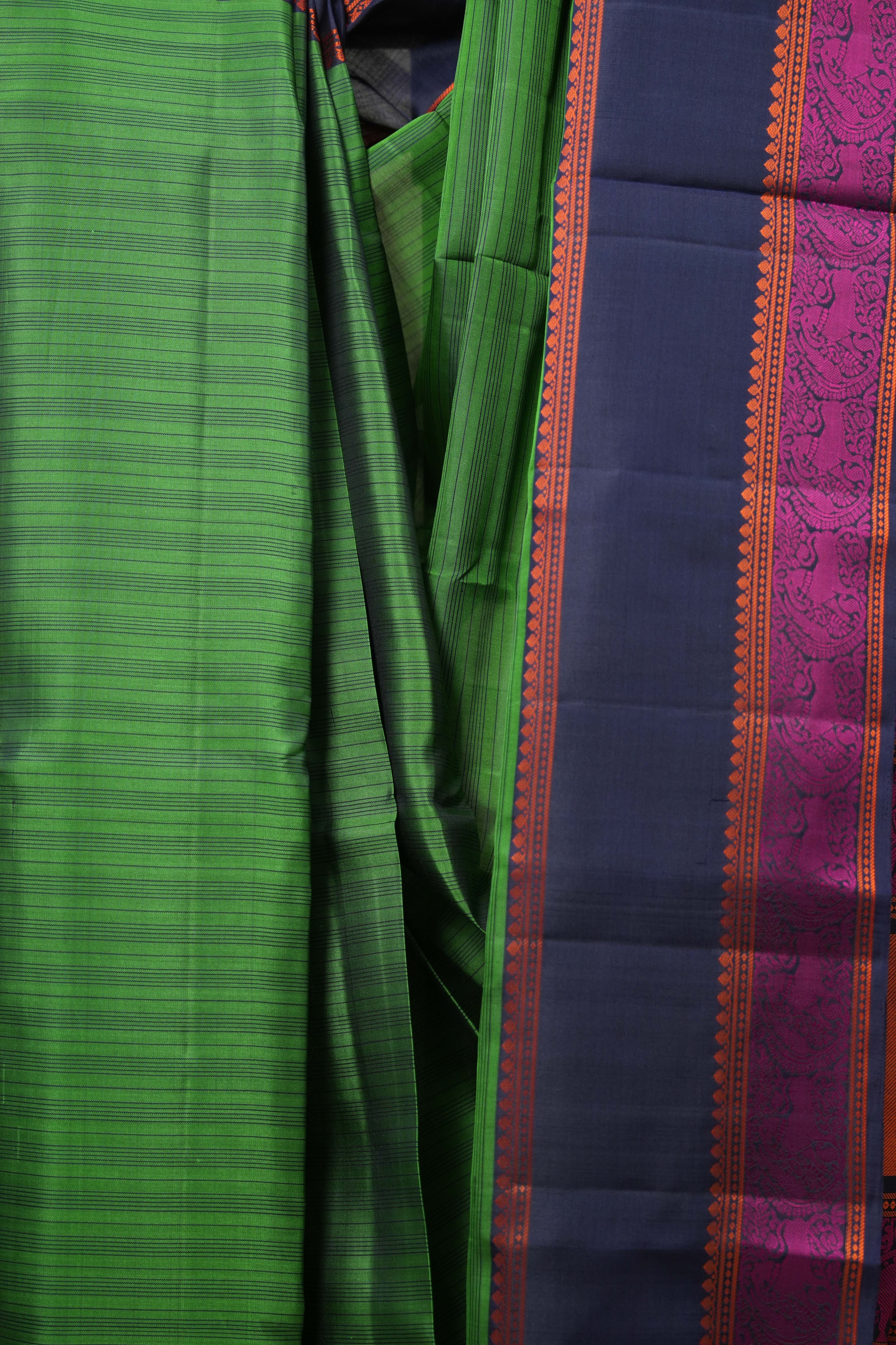 Green Kanjivaram Silk Sarees - SRGKSS953