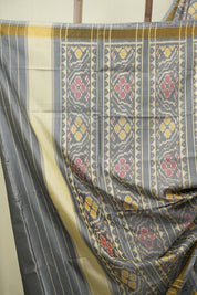 Grey Rajkot Patola Silk Saree - SRGRPSS649