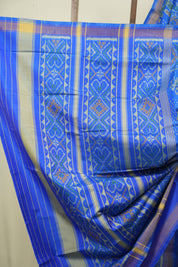 Blue Rajkot Patola Silk Saree - SRBRPSS650