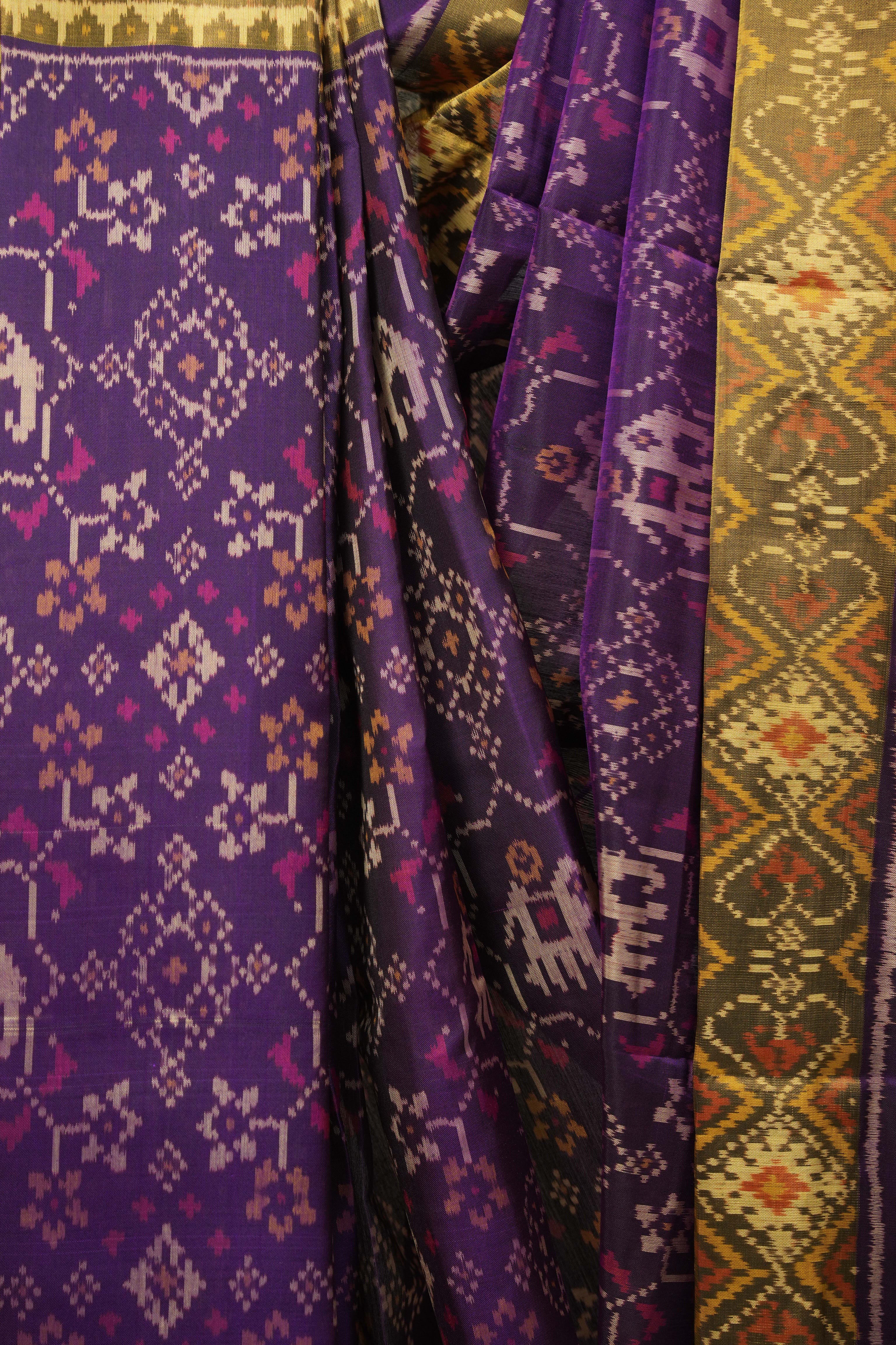 Purple Rajkot Patola Silk Saree - SRPRPSS657