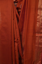 Orange Maheshwari Saree - SROMS1146