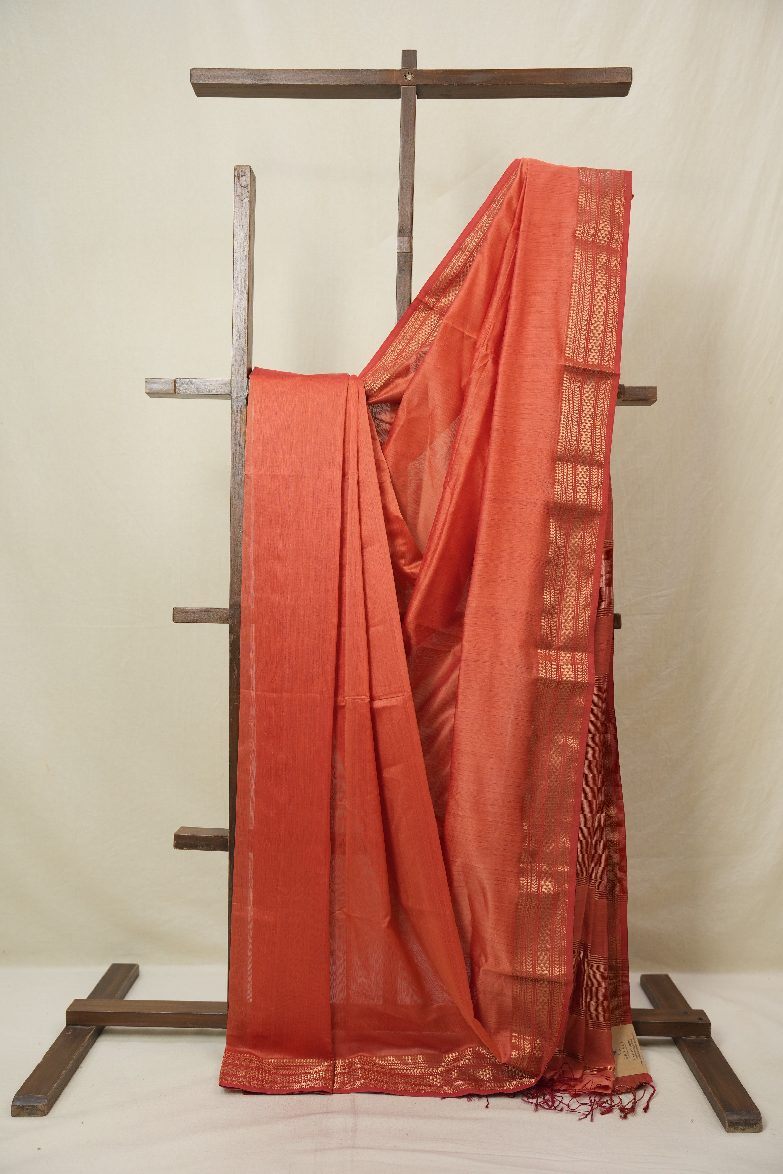 Peach Maheshwari Saree - SRPMS1147