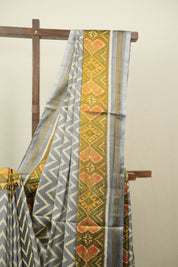 Grey Rajkot Patola Silk Saree - SRGRPSS656