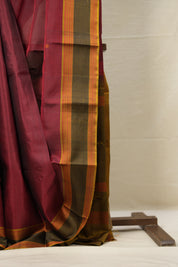 Maroon Kanjivaram Silk Saree - SRMKSS961