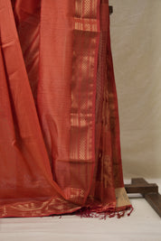 Peach Maheshwari Saree - SRPMS1147