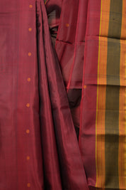 Maroon Kanjivaram Silk Saree - SRMKSS961