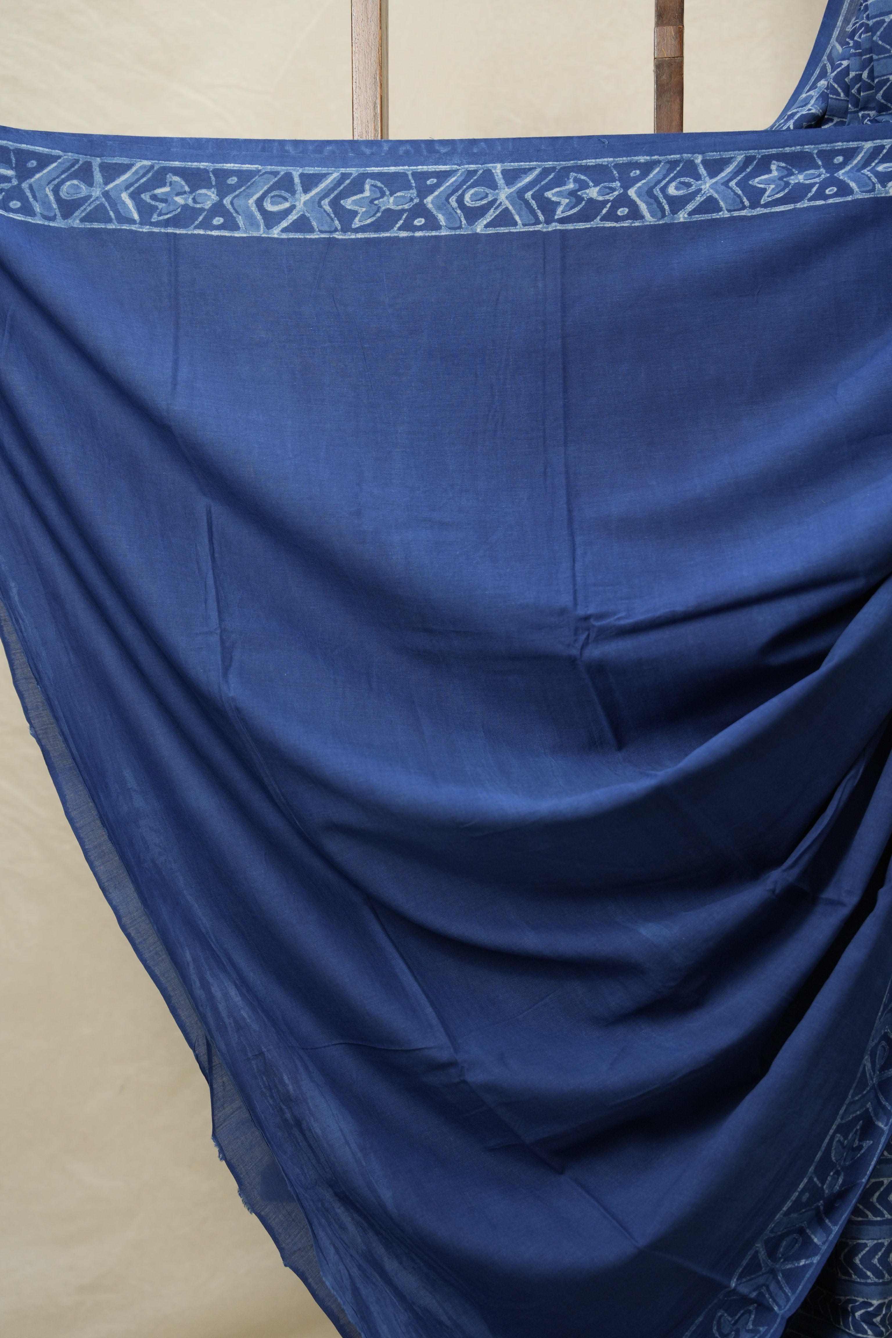 Indigo Blue HBP Cotton Saree - SRIBCS3111