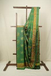 Parrot Green Rajkot Patola Silk Saree - SRPGRPSS644