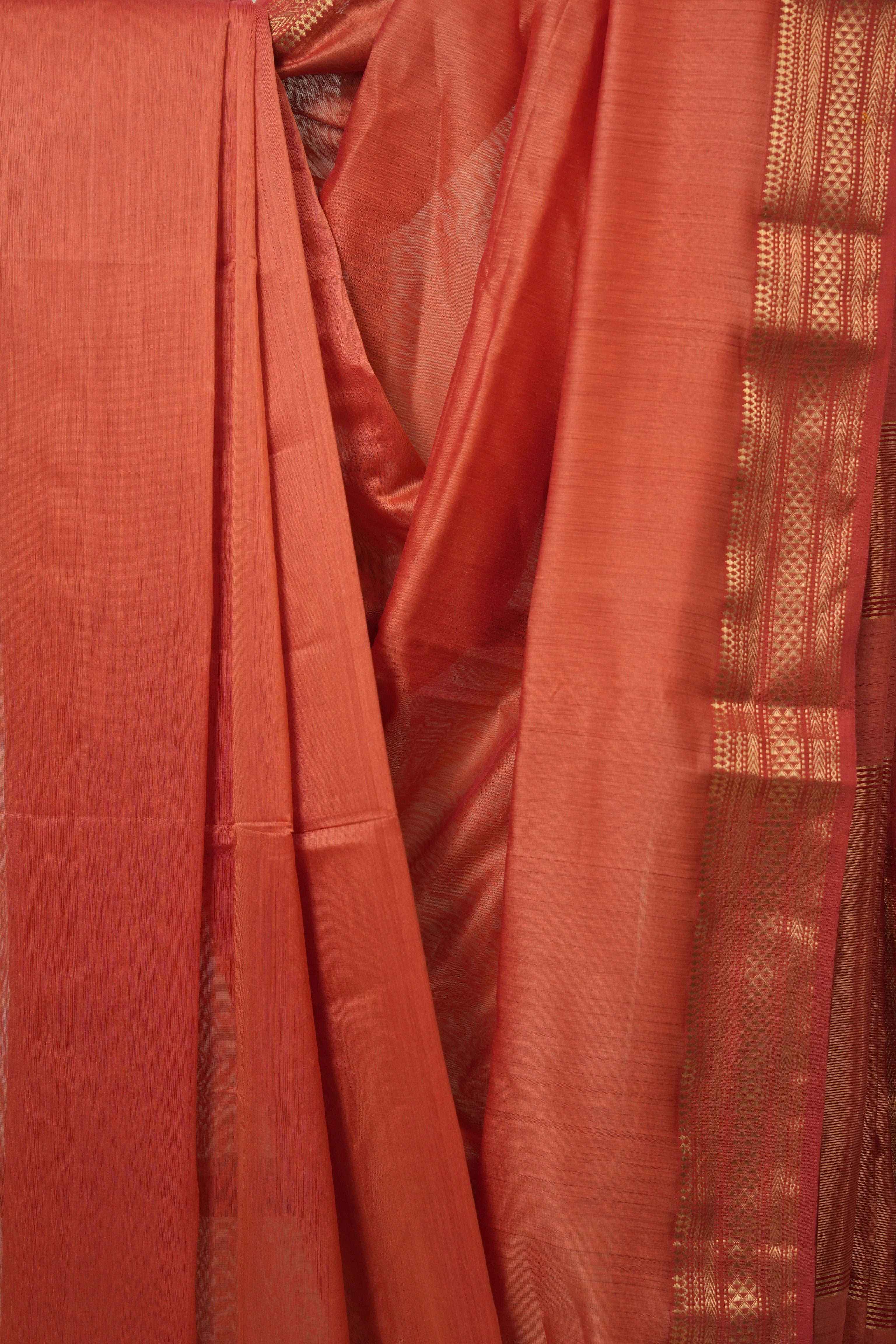 Peach Maheshwari Saree - SRPMS1147