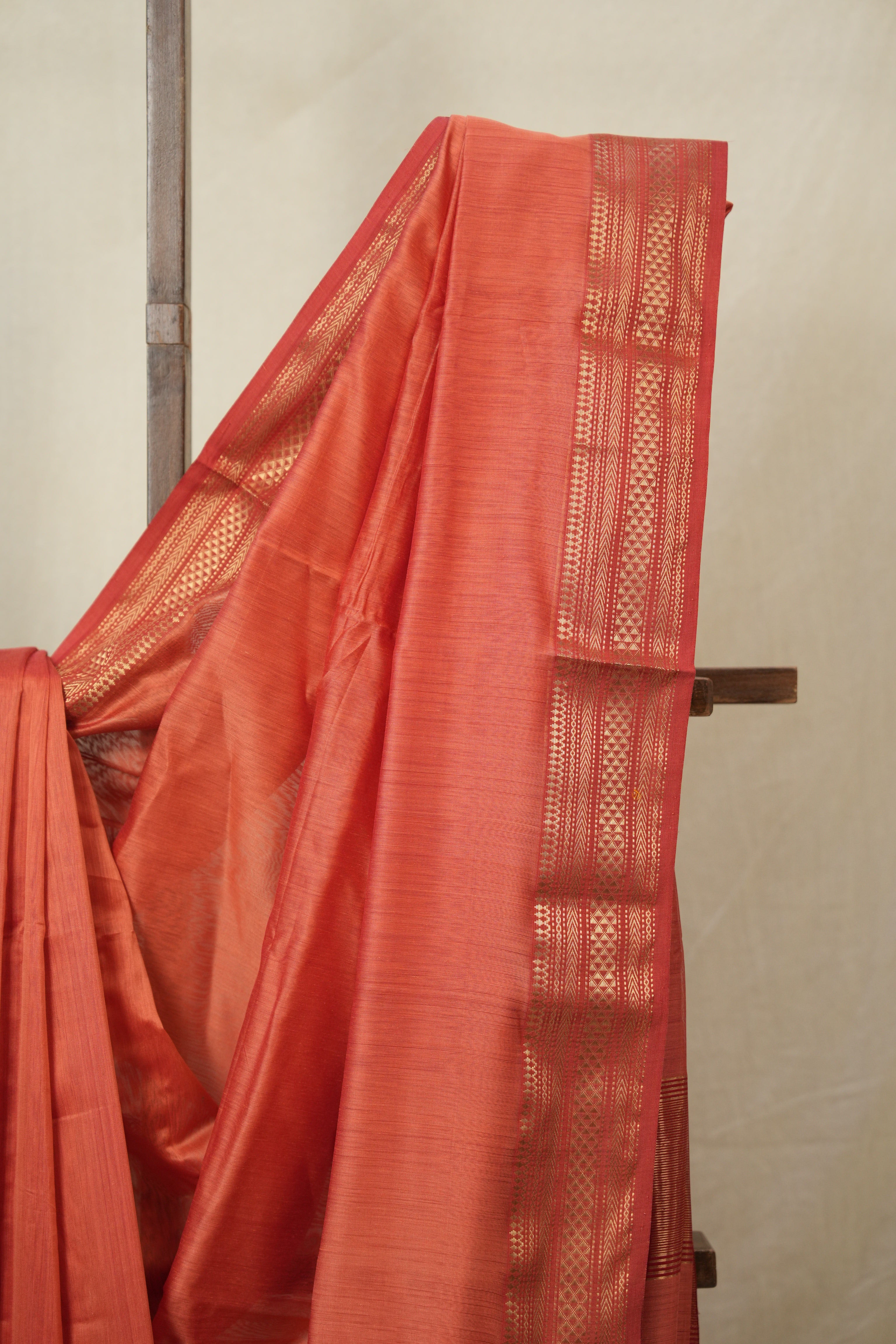 Peach Maheshwari Saree - SRPMS1147