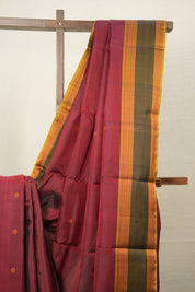 Maroon Kanjivaram Silk Saree - SRMKSS961