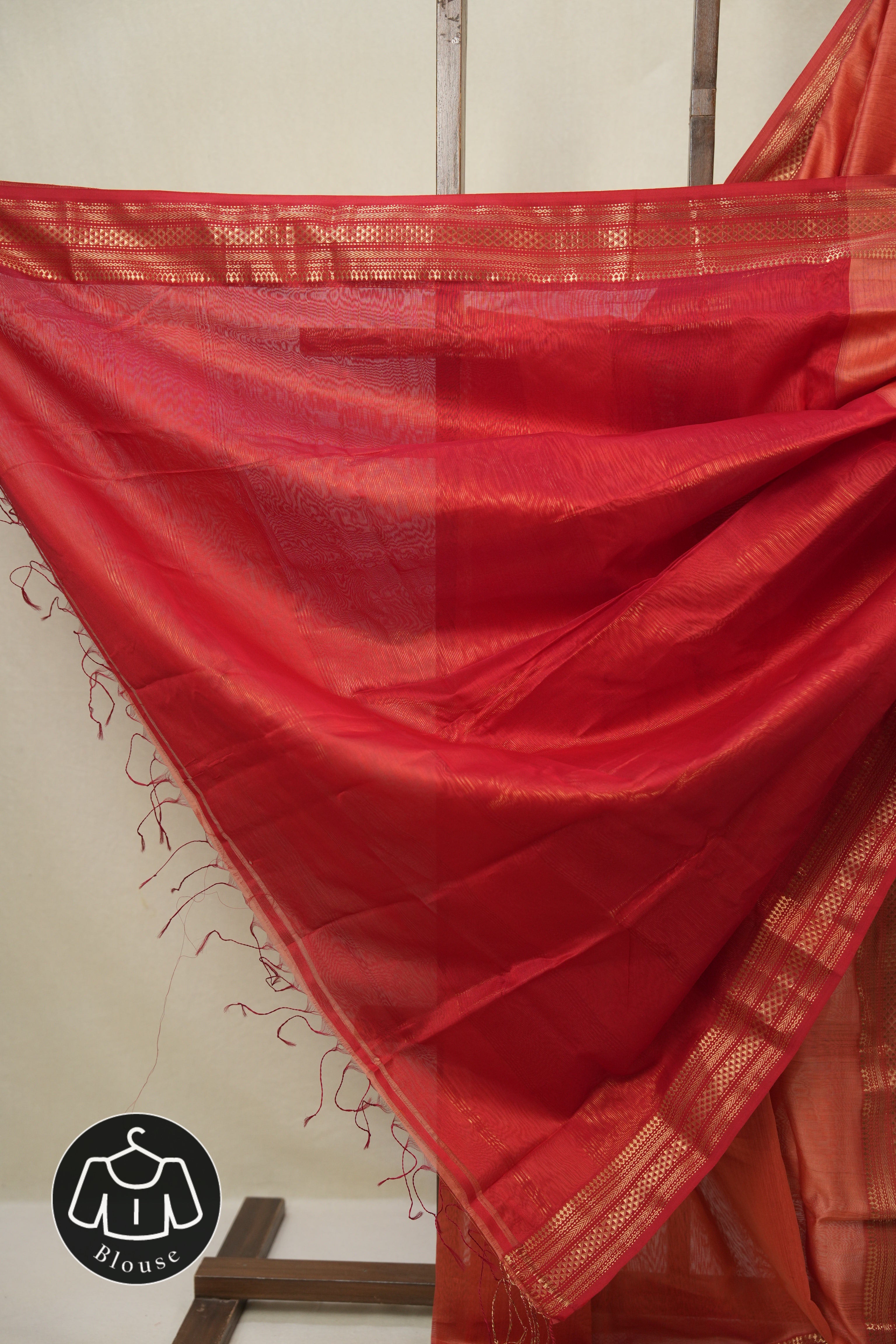 Peach Maheshwari Saree - SRPMS1147