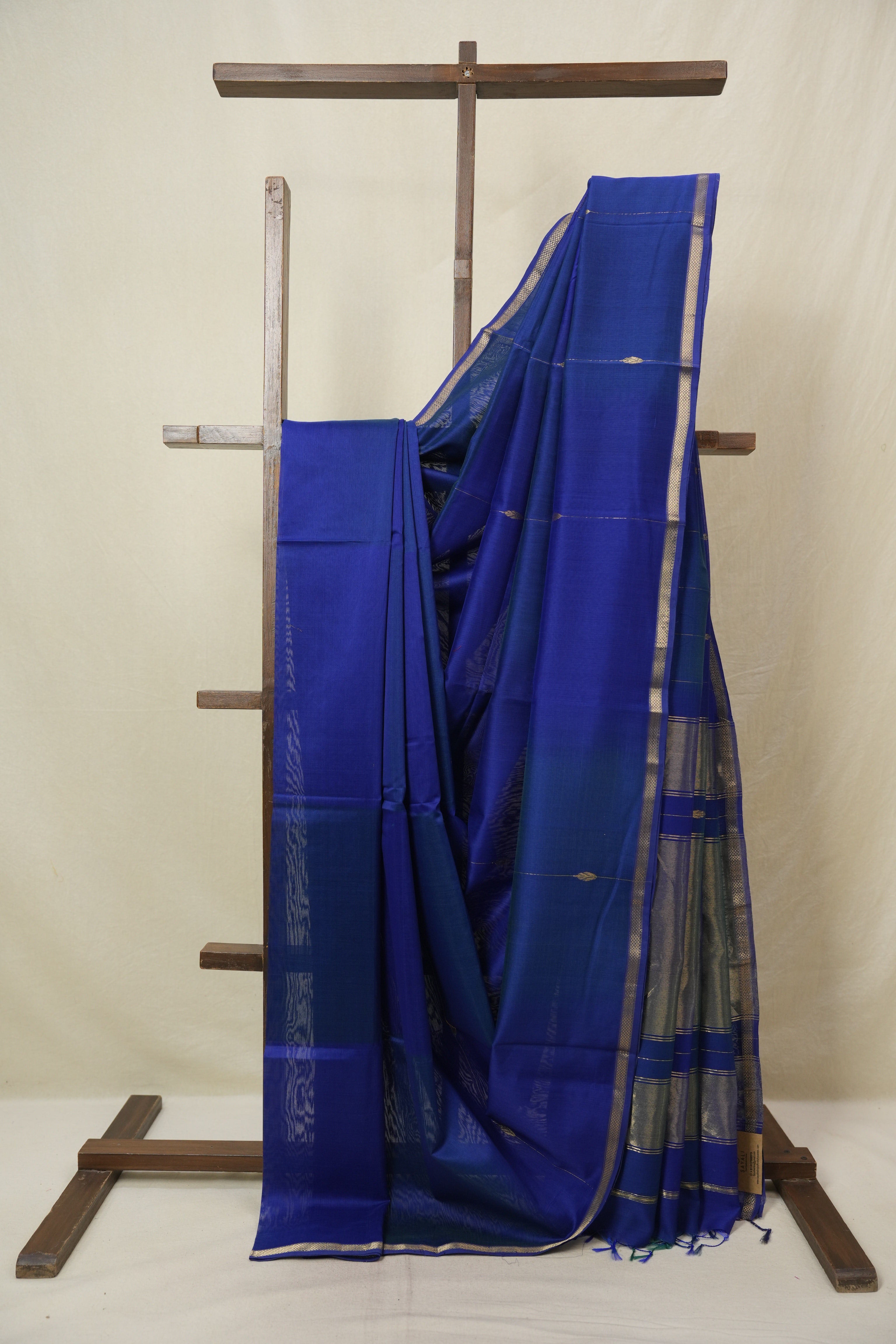 Blue Maheshwari Saree - SRBMS1160