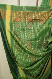 Parrot Green Rajkot Patola Silk Saree - SRPGRPSS644