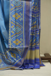 Light Blue Rajkot Patola Silk Saree - SRLBRPSS654