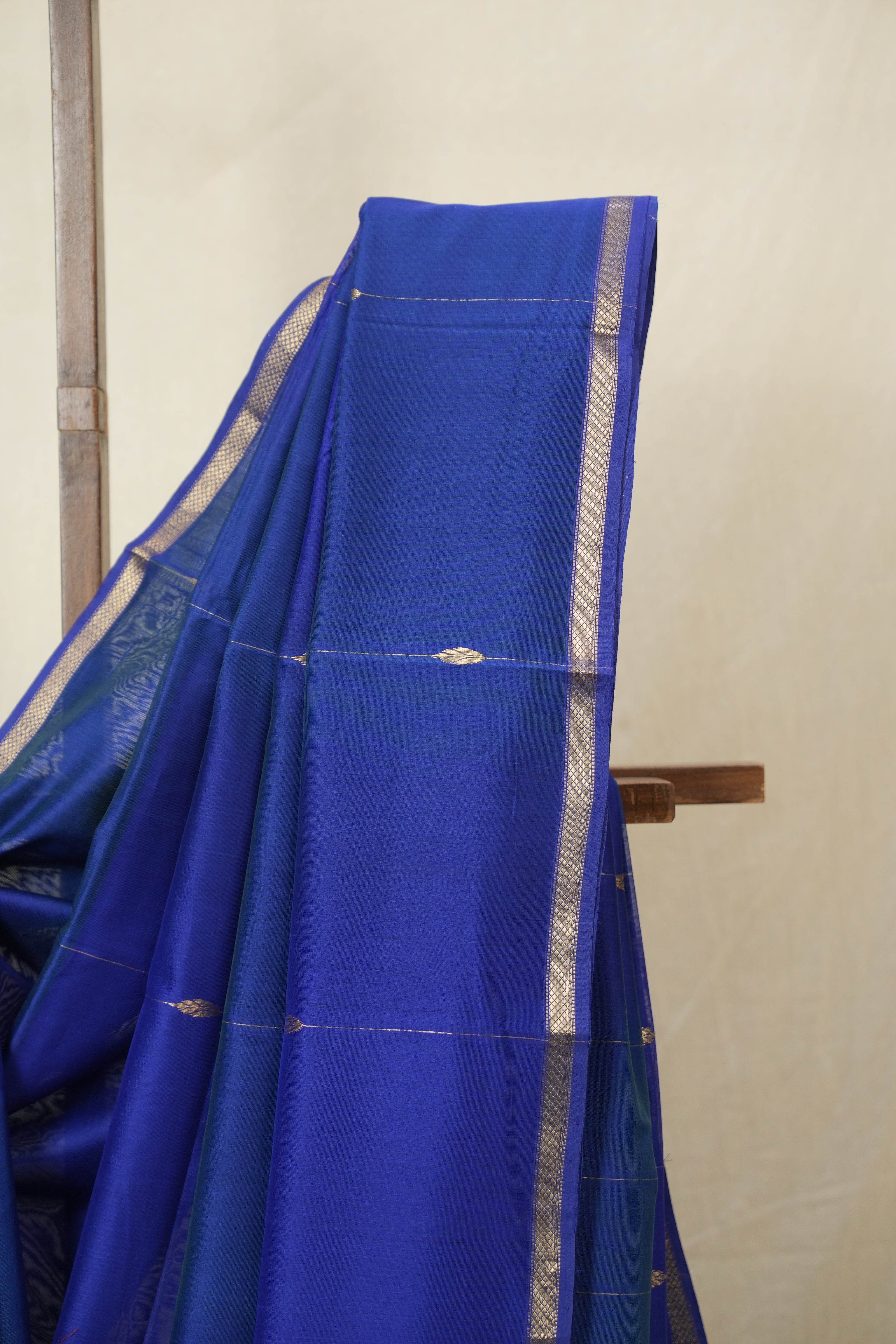 Blue Maheshwari Saree - SRBMS1160