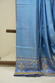 Light Blue Rajkot Patola Silk Saree - SRLBRPSS654