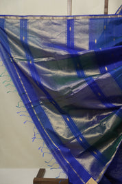 Blue Maheshwari Saree - SRBMS1160