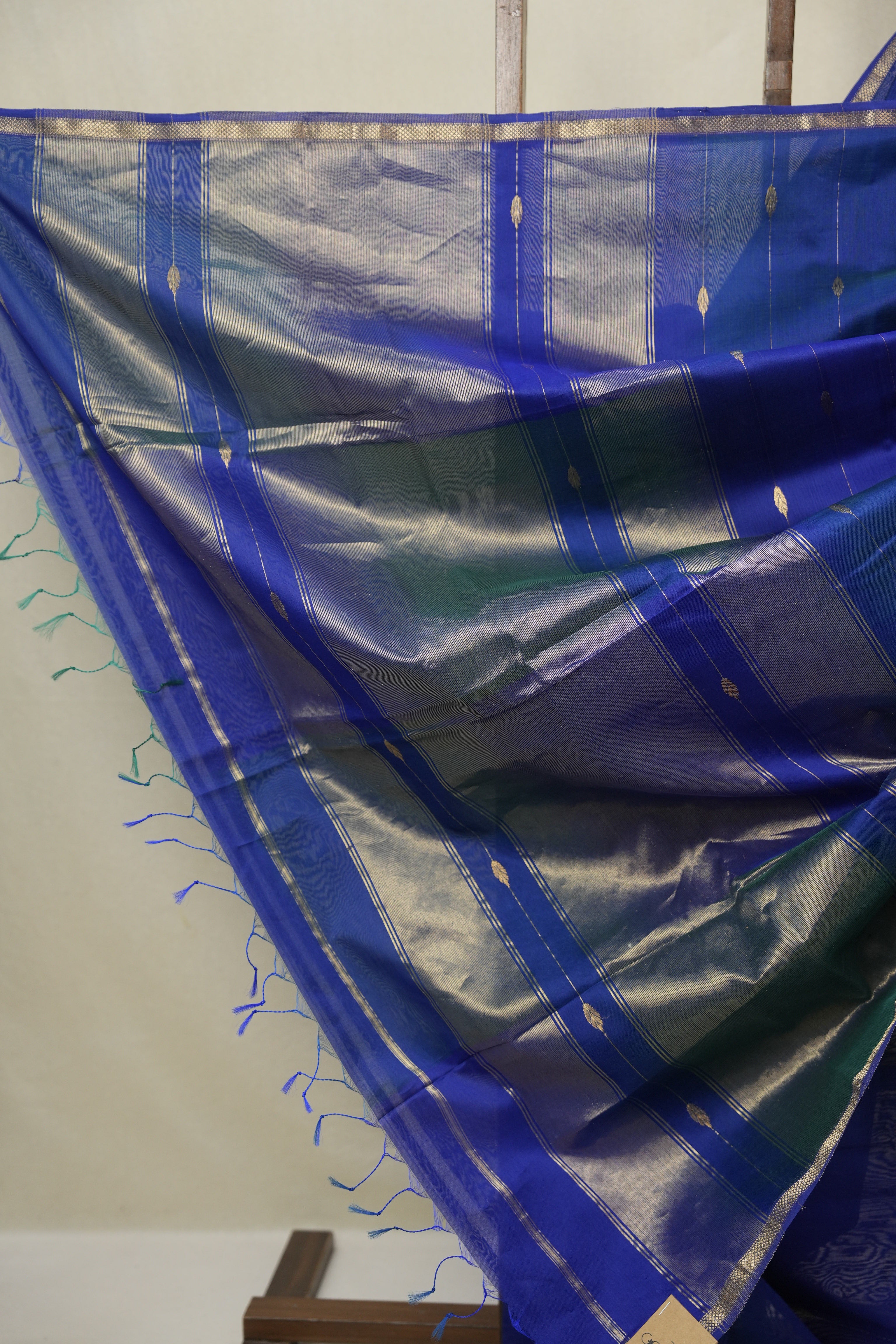 Blue Maheshwari Saree - SRBMS1160