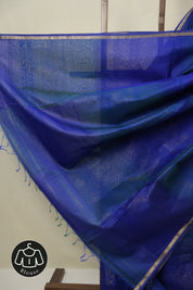 Blue Maheshwari Saree - SRBMS1160