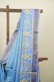 Light Blue Rajkot Patola Silk Saree - SRLBRPSS654