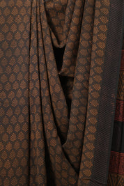 Brown HBP Modal Silk Saree - SRBMSS260