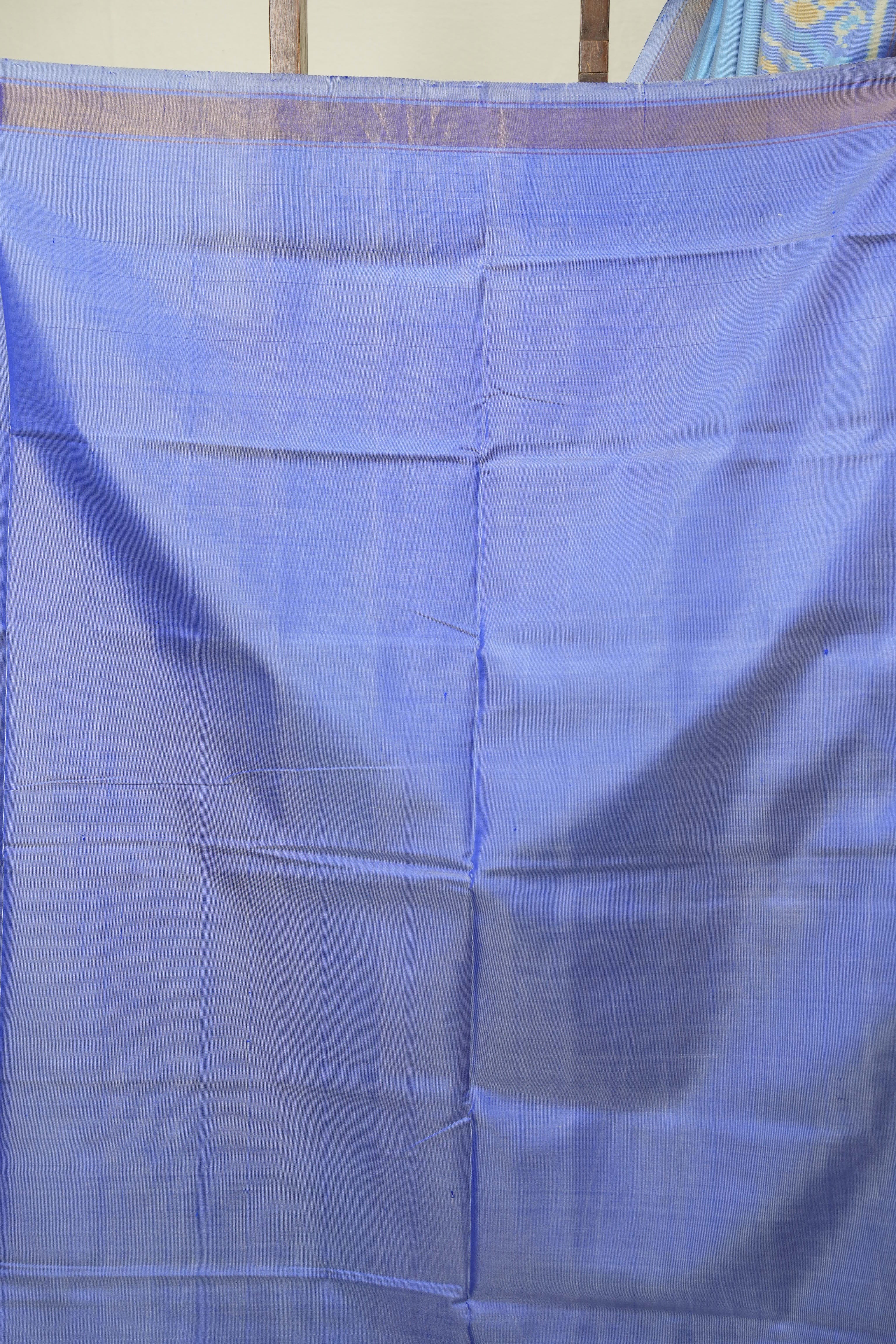 Light Blue Rajkot Patola Silk Saree - SRLBRPSS654