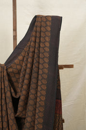 Brown HBP Modal Silk Saree - SRBMSS260