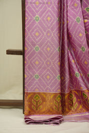 Light Pink Rajkot Patola Silk Saree - SRLPRPSS651