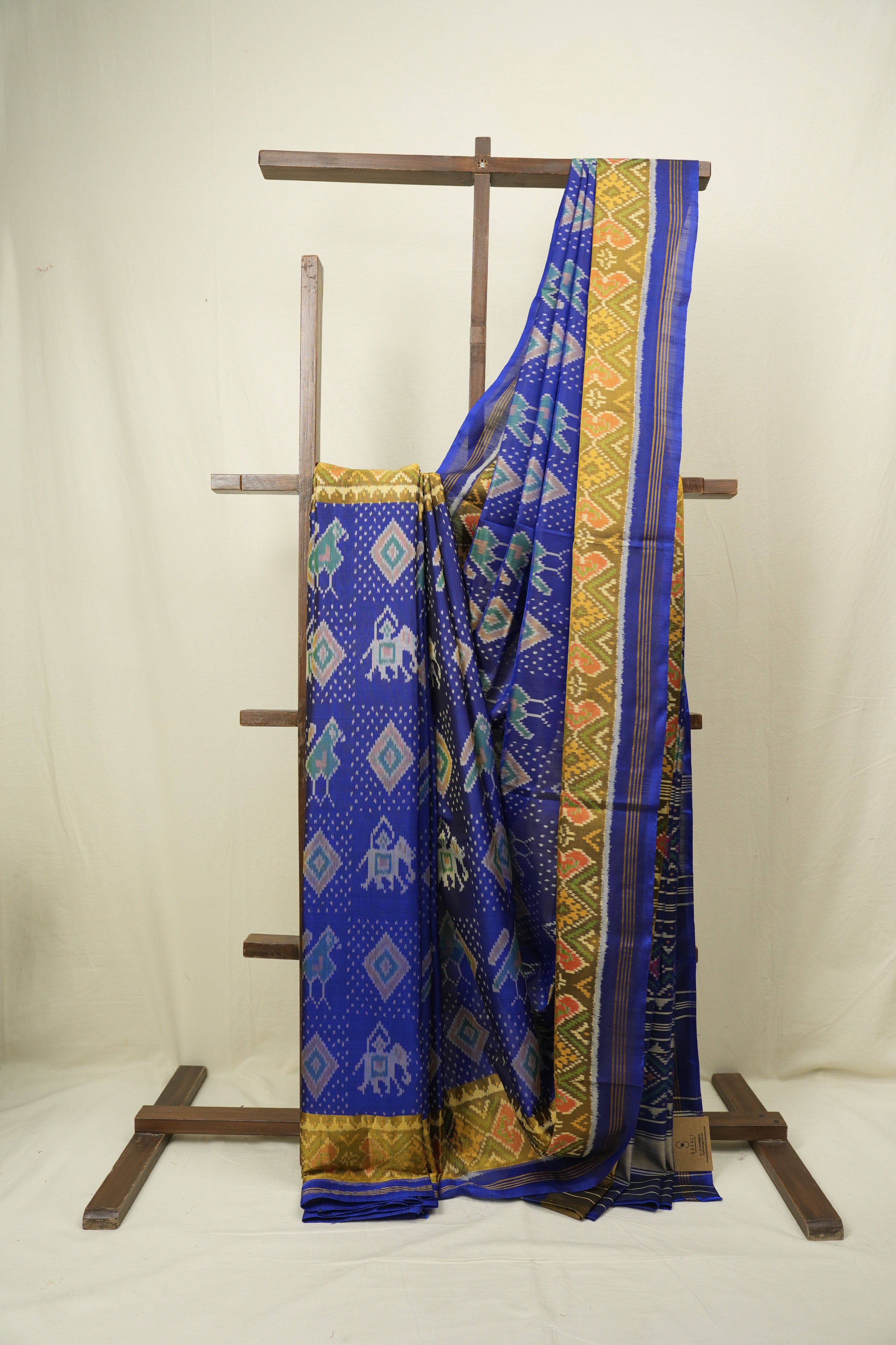Royal Blue Rajkot Patola Silk Saree - SRRBRPSS636