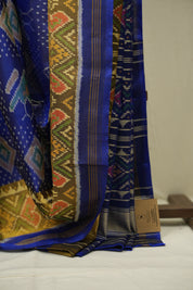 Royal Blue Rajkot Patola Silk Saree - SRRBRPSS636