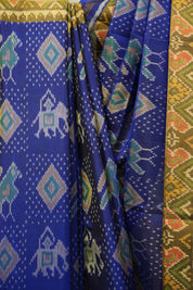 Royal Blue Rajkot Patola Silk Saree - SRRBRPSS636