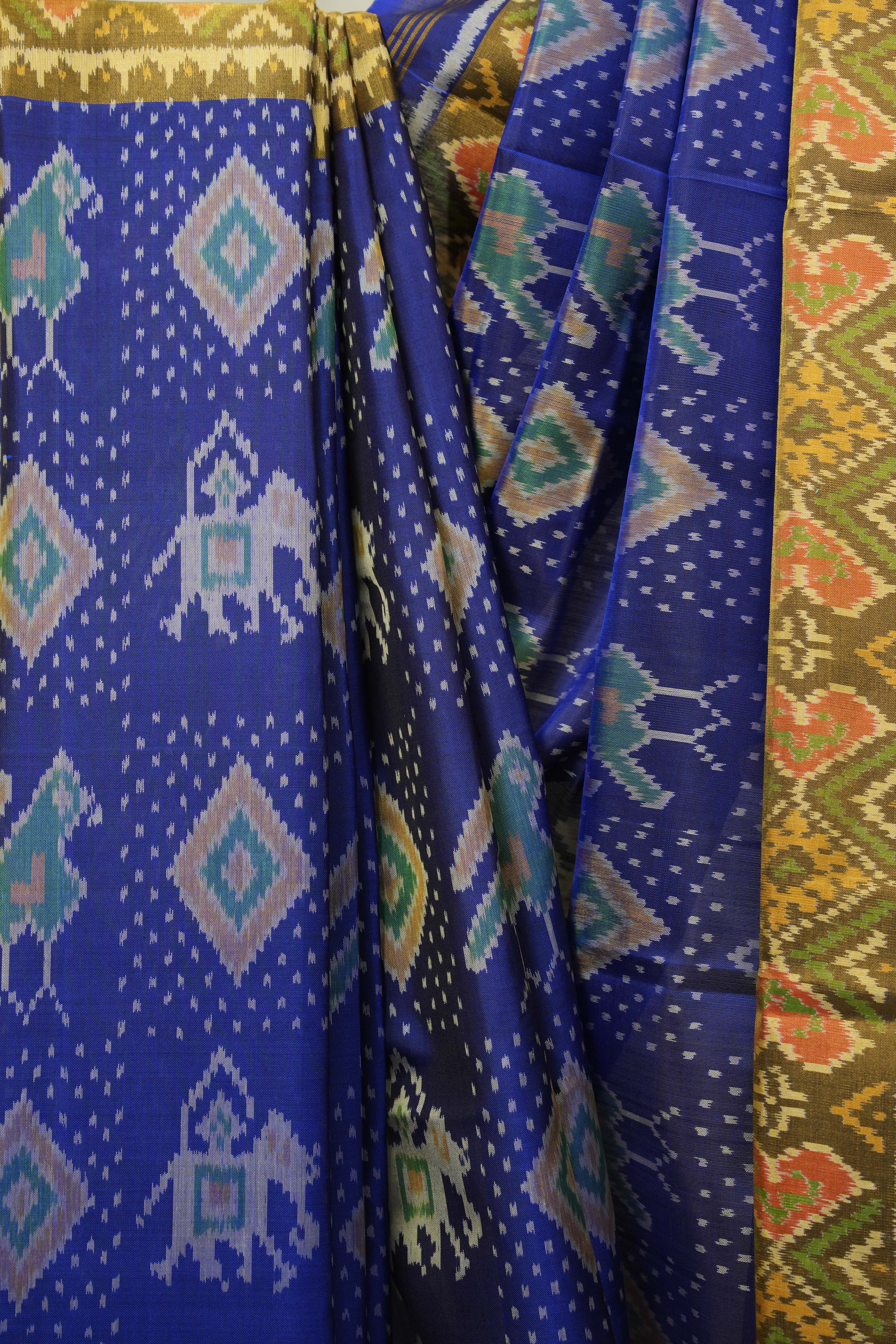 Royal Blue Rajkot Patola Silk Saree - SRRBRPSS636